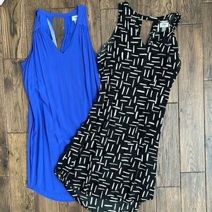 Bundle of 2 Old Navy Large TALL sleeveless shift dresses
